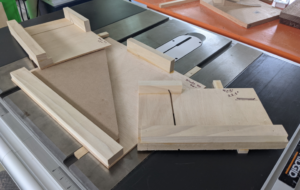 Boring image of table saw jigs for making dice towers