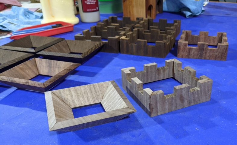 Dice tower pieces